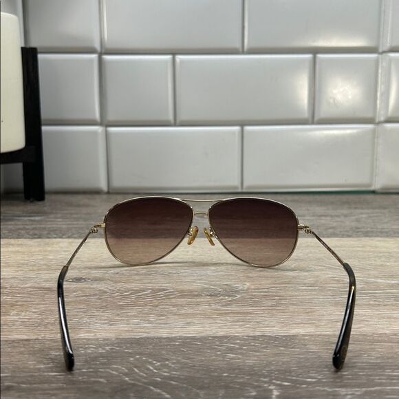 Tory Burch Gold Aviator Sunglasses - Picture 3 of 7